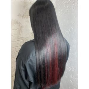 ストレート、インナーカラー20代30代￥15400