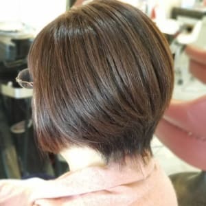 前下がり/小顔/グラデーション/ショート/ナチュラルブラウン - QUALIS 上福岡店【クオリスカミフクオカテン】掲載中