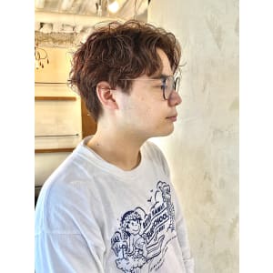 無造作ニュアンスカール センターパート
