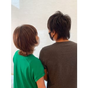 ウルフカットペア