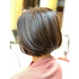 小顔/グラデーション/ミニボブ/30代40代50代60代/