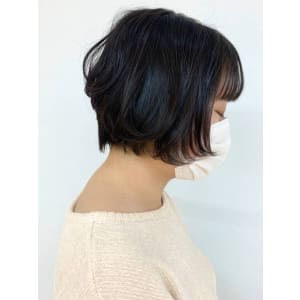 ショートボブ/小顔/黒髪/ショート/白髪染め/40代50代 - QUALIS 上福岡店【クオリスカミフクオカテン】掲載中