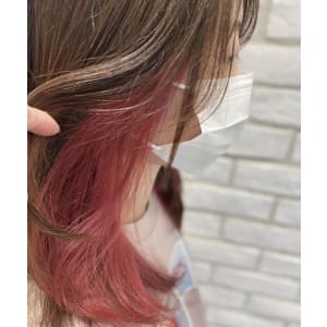 インナーカラー　ピンク編　Ash十日市場店