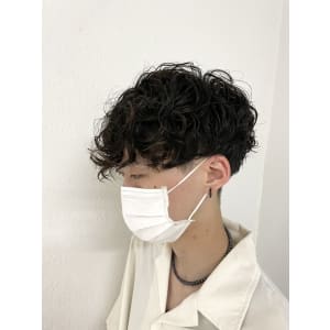 メンズパーマ/マッシュパーマ/刈り上げマッシュ/カーリーヘア