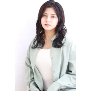 [田辺佳菜]大人かわいいレイヤーセミディ×エアリーパーマ