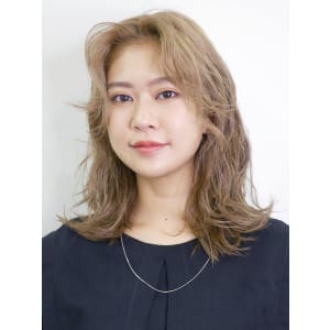 かきあげバング×3Dレイヤーセミロング - HAIR & MAKE EARTH 東戸塚店【ヘアメイクアースヒガシトツカテン】掲載中