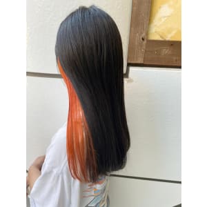 【Reir下北沢】*インナーカラー+オレンジ×ブラック*