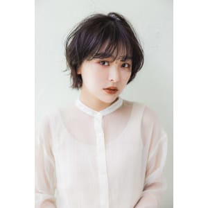 短め × パーマ大人ショート
