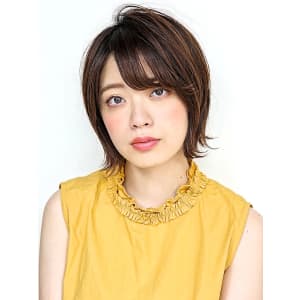 外ハネウルフパールカラー