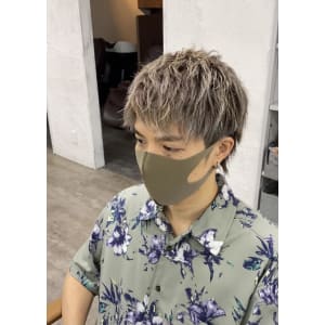ベリーショートウルフ/アッシュ/ブリーチ/￥21560