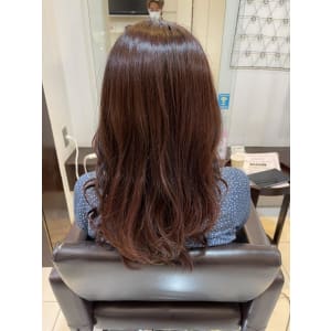 美髪イルミナカラー　ピンクブラウン