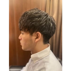 マッシュ×ふんわりパーマ