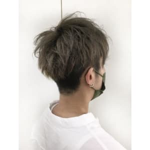 ダブルカラー　グレージュ