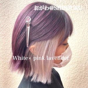 【担当おがわ】＊White× pink lavender＊