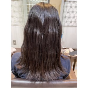 美髪カラー ピンクブラウン