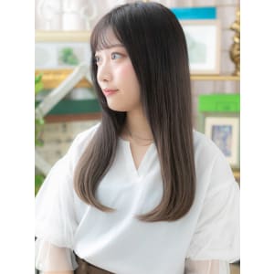 大人かわいいネオシースルーバング黒髪ロング 前髪パッツン - COVER HAIR & SPA bliss 浦和西口店【カバー ヘア アンド スパ ブリス】【カバー ヘア アンド スパ ブリス ウラワニシグチテン】掲載中