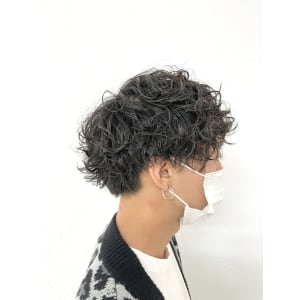 【メンズパーマ/メンズマッシュ/スパイラルパーマ】