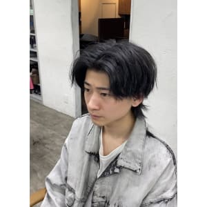 センターパートウルフ/バイオレット/￥5940