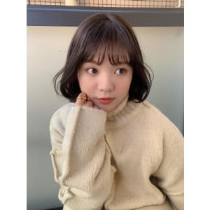 《sourire 堀本》大人ゆるボブ、ダークオリーブ