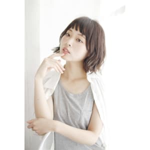 20代30代40代　個性を足せるショートバング【松山】