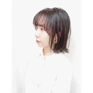 面長さんにおすすめひし形レイヤーボブ