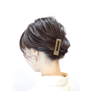 クリップヘアアップアレンジ