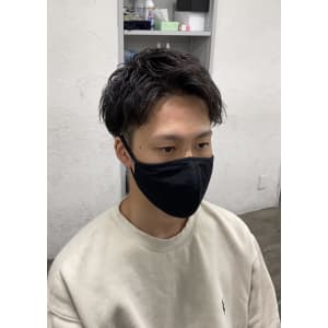 毛先に動きメンズパーマ/アップバング/￥10780