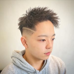 ツイストスパイラル×フェードショート
