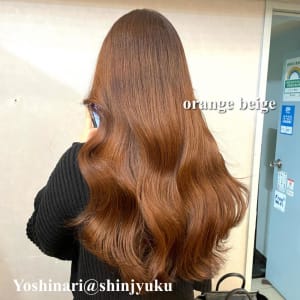 Wワット新宿担当ヨシナリ＊韓国風ヘアでオレンジベージュ