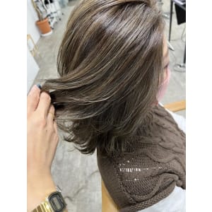 白髪ぼかしハイライト20代30代40代￥15400