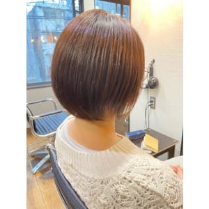 ボブ・恵比寿・大人女性・丸み・センターパート - hair&make egerie【ヘアアンドメイクエジェリ】掲載中