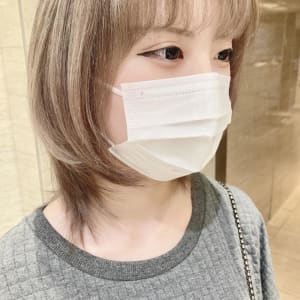 【相馬彩乃】ハイトーン×ウルフカット