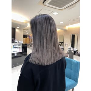 バレイヤージュパールグレージュホワイトベージュ2253