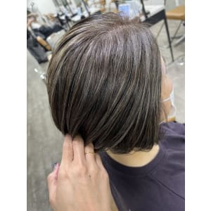 白髪ぼかしハイライト20代30代40代￥15400