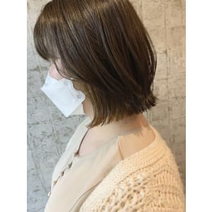 切りっぱなし×インナーカラー