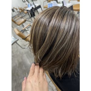 白髪ぼかしハイライト20代30代40代￥15400