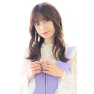 ☆小顔効果☆韓国風くびれレイヤー×透けバング