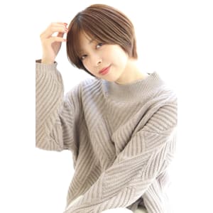 【20代30代】くびれショート×デジタルパーマ×暖色系カラー
