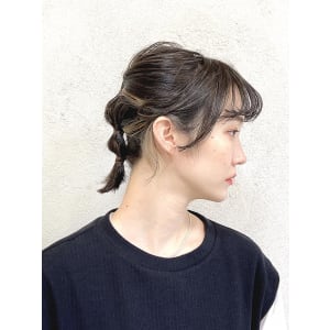 結ぶだけ簡単ヘアアレンジ