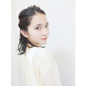 変形ツインハーフアップ