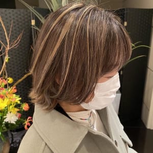 白髪を活かすコントラストハイライト/西原晃