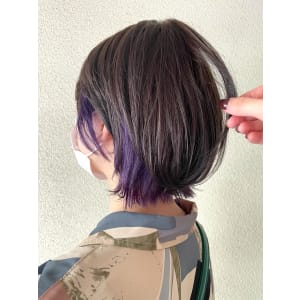ショート×インナーカラー
