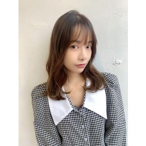 シンプルゆるっと韓国パーマ