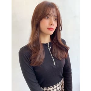 顔まわりレイヤー 韓国ヘア