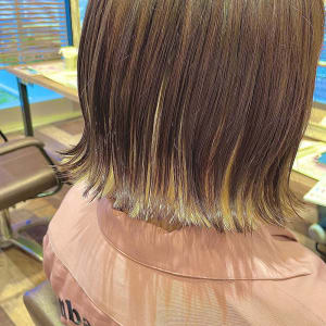 切りっぱなしボブ×インナー