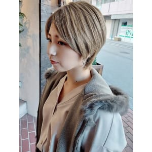 20代30代40代大人可愛いひし形小顔ショートボブ