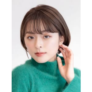 耳掛けショートボブ