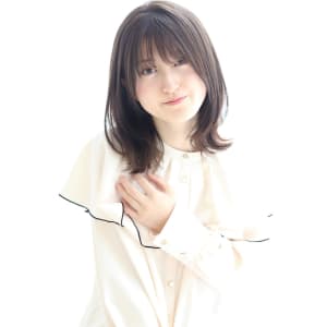 【20代30代40代】冬カラーパールラベンダー×くびれヘア