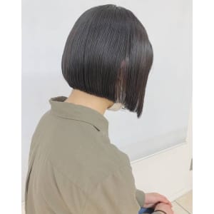 前下がり/ミニボブ/20代30代40代/小顔/耳掛け/黒髪/ - QUALIS 上福岡店【クオリスカミフクオカテン】掲載中