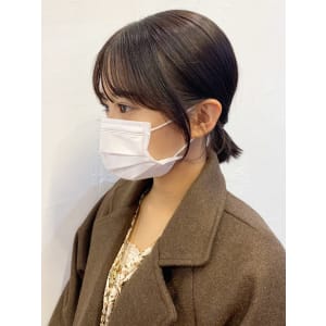 結ぶだけでも可愛い顔まわりレイヤー